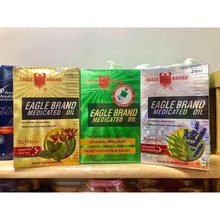 Dầu Gió Con ó Mỹ Eagle Brand 24ml (Xanh/Vàng/Trắng)