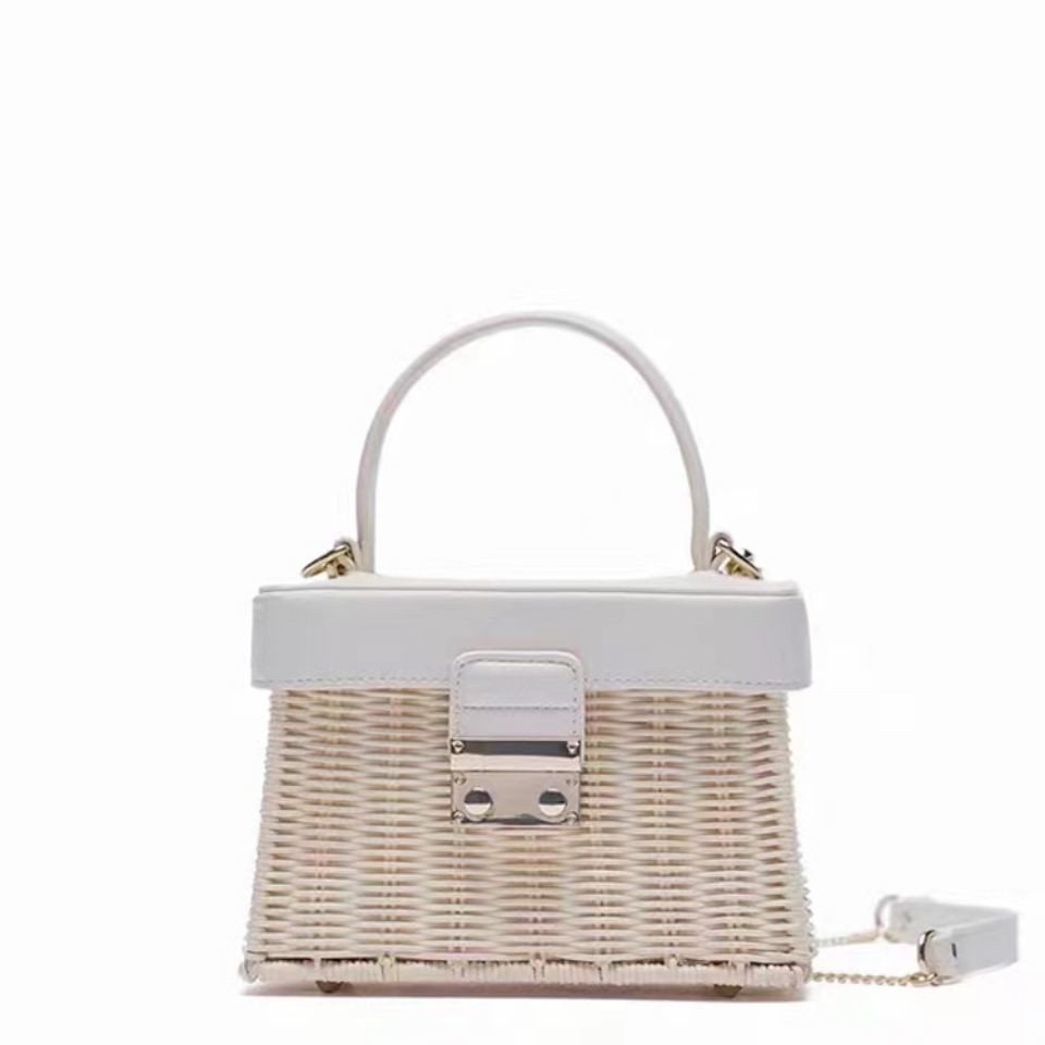 Túi Xách Nữ Zara2021 Chất Liệu Sợi Mây