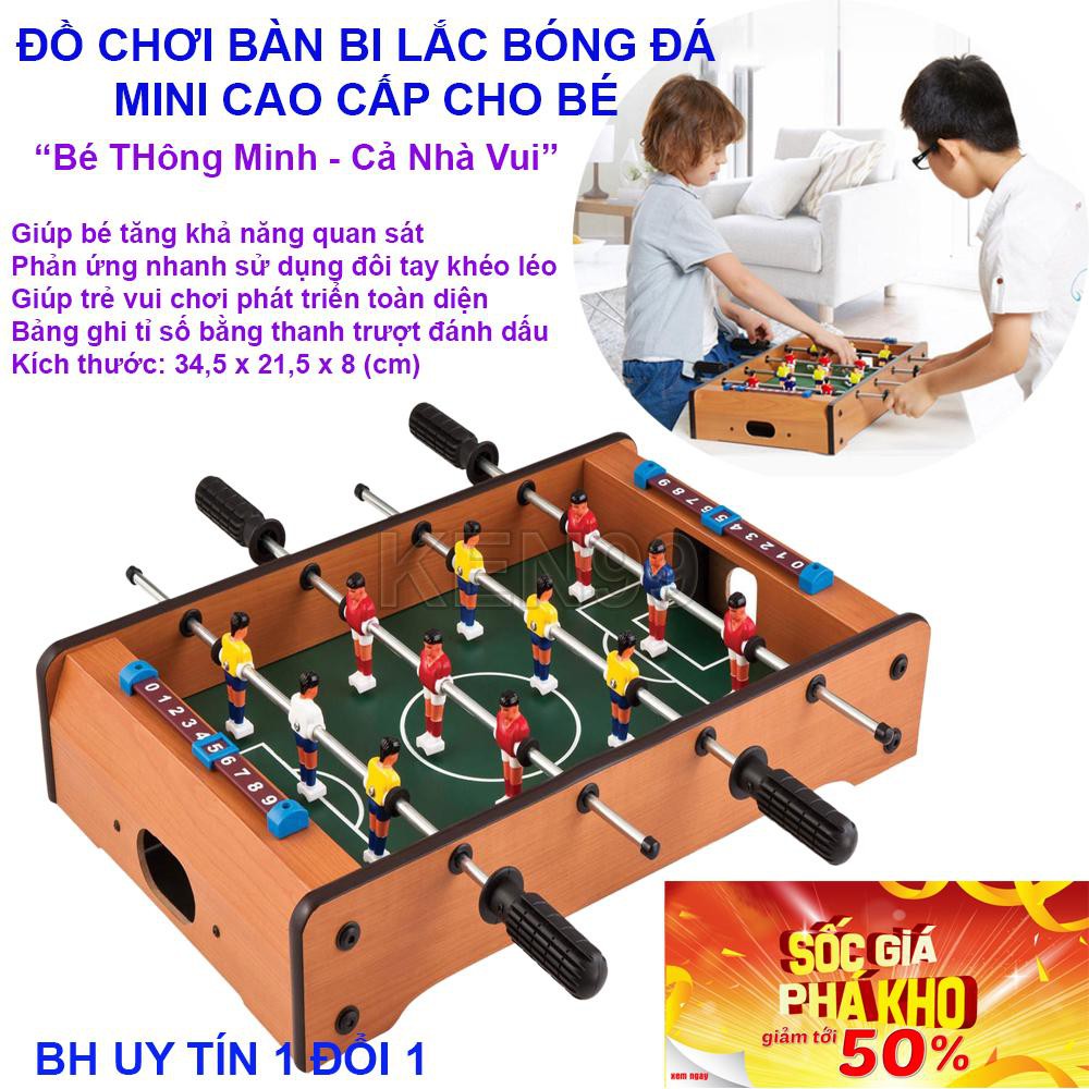 Bộ đồ chơi bàn bi lắc đá bóng bằng gỗ cho bé