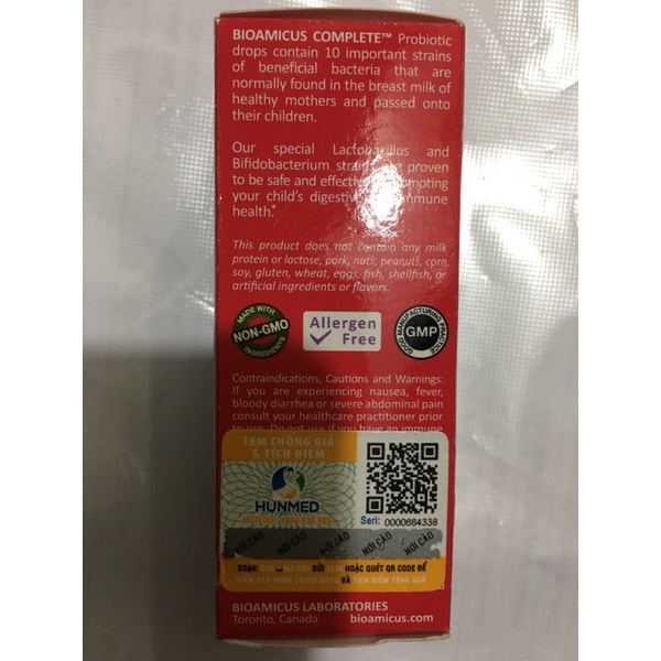 bioamicus complete bổ sung 10 chuẩn lợi khuẩn, cải thiện hệ vi sinh đường ruột,rối loạn tiêu hoá,tăng cường sức đề kháng