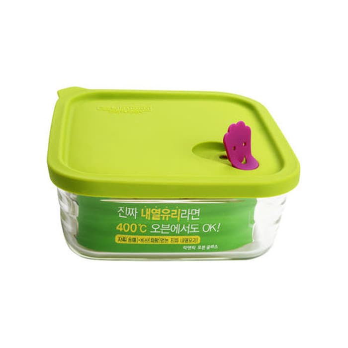 Hộp thủy tinh chịu nhiệt Lock&amp;Lock Wave Steam Hole 730ml - LLG165