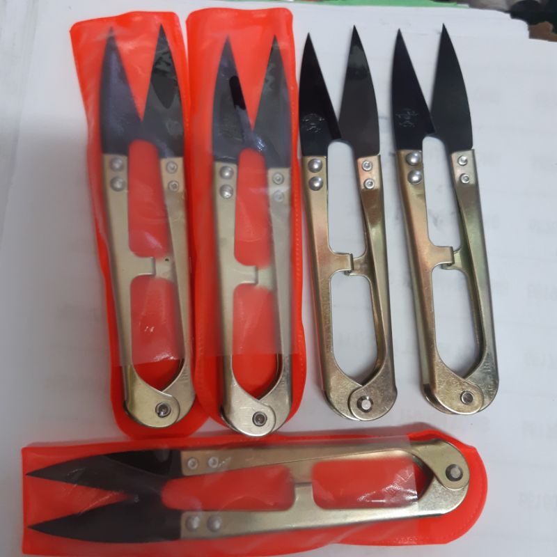 KÉO CẮT CHỈ INOX CÁN VÀNG