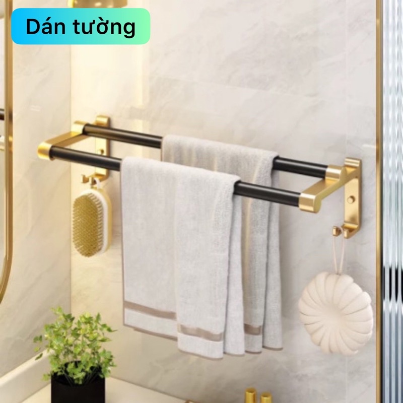 Giá treo khăn mặt dán tường nhà tắm phong cách quý phái