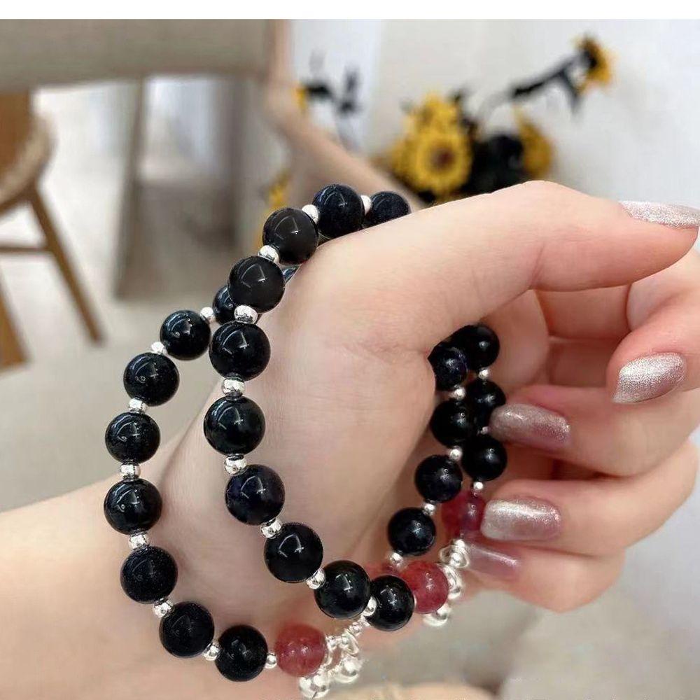 Vòng Tay Hạt Tròn Màu Trơn Đơn Giản Thời Trang VANES1 Cho Nữ