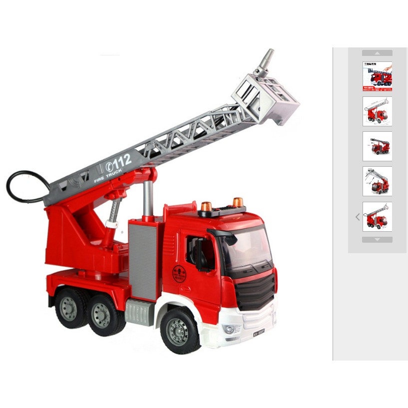 PHUN NƯỚC THẬT HÀNG LOẠI 1 CÓ KÍNH CHẮN: Mô hình xe cứu hỏa đồ chơi xe cứu hỏa loại to E227