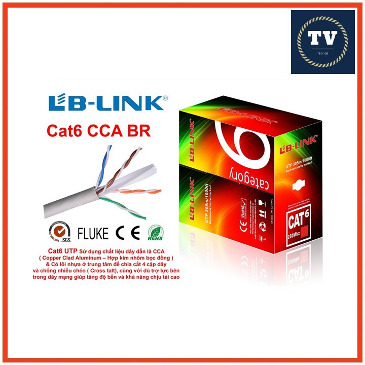 Cuộn cáp mạng cat6 LB-LINK Trắng
