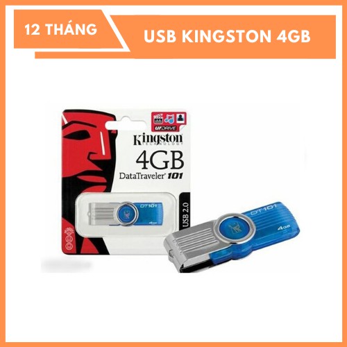 USB Kingston 4GB - Tem FPT - Chính hãng - Bảo Hành 12 Tháng - Màu ngẩu nhiên