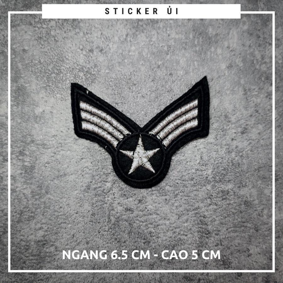 Sticker ủi áo Cao cấp - CÓ SẴN KEO ỦI - sticker vải dùng làm miếng vá áo, phụ kiện trang trí quần áo, balo, giày, nón