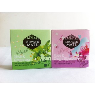 Xà bông tắm tinh chất hoa hồng Shower Mate Rose & Green Tea Hàn Quốc.