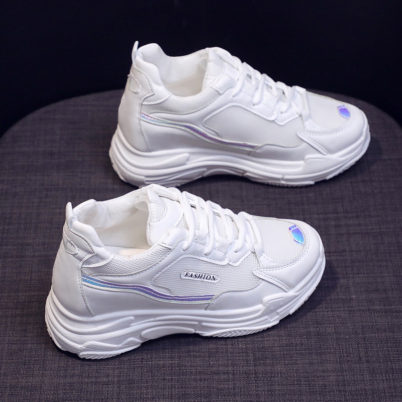( 2 màu) Giày thể thao sneaker nữ ĐỘC_Store giày độn đế tăng chiều cao siêu tôn dáng