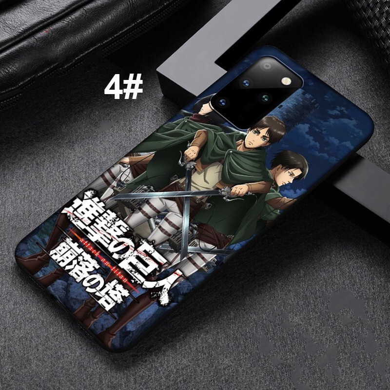 Samsung Ốp Điện Thoại Silicon Mềm Viền Đen Hình levi ackermann attack on titan Cho Samsunggalaxy j2 j4 j5 j6 + j7 J8Prime Corepro j4 + j6 + J7302018I87