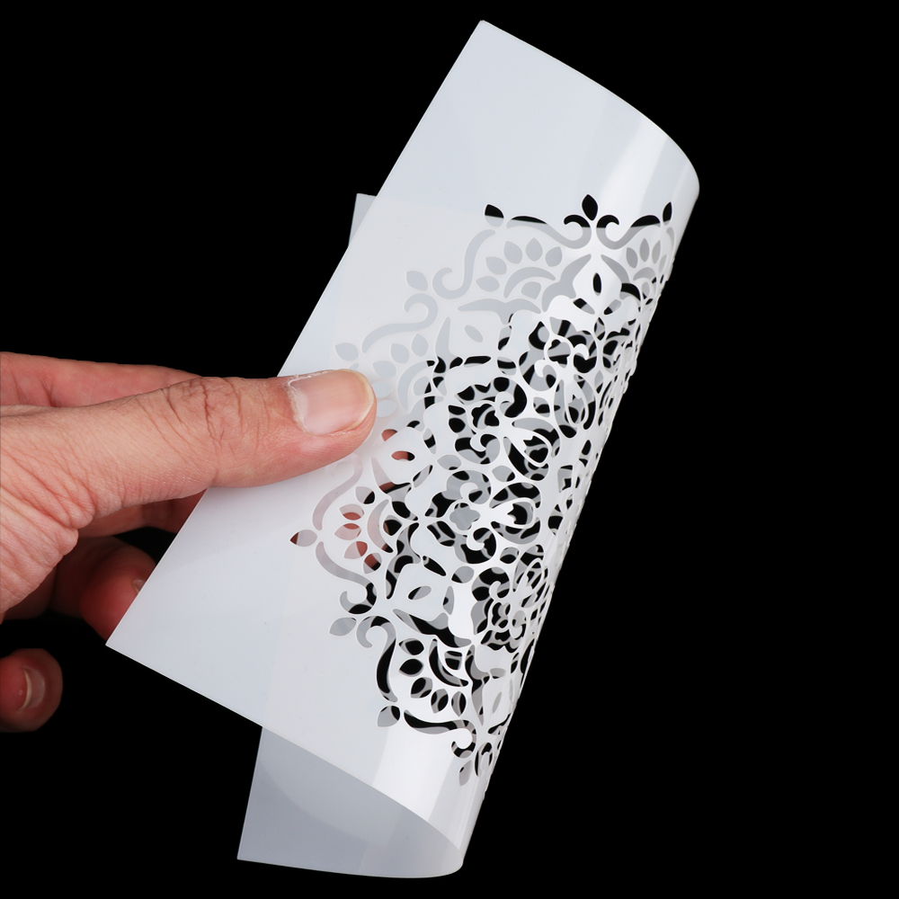 Bộ 6 cái khuôn vẽ trang trí nội thất/đồ dùng kiểu họa tiết cách điệu