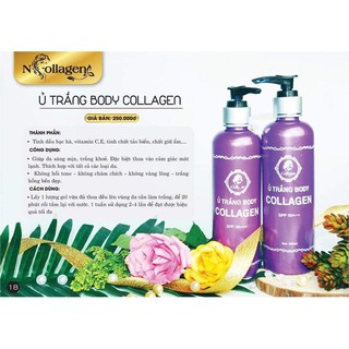 Ủ TRẮNG BODY N COLLAGEN chính hãng - Ủ TRẮNG BODY NGÂN COLLAGEN