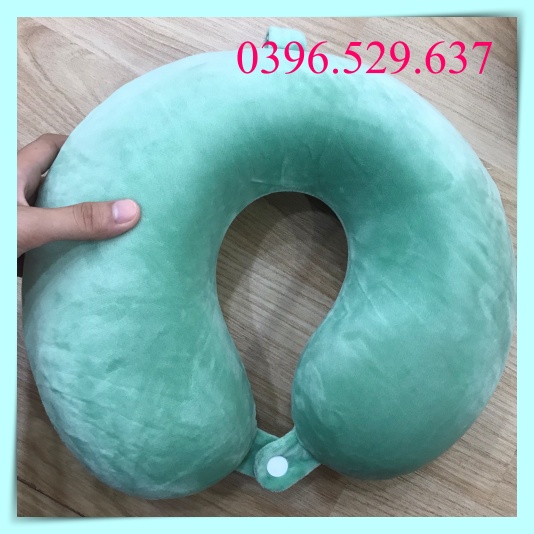 Gối Cổ chữ U Kê Cổ Tựa Đầu Tựa Lưng Nhiều Màu
