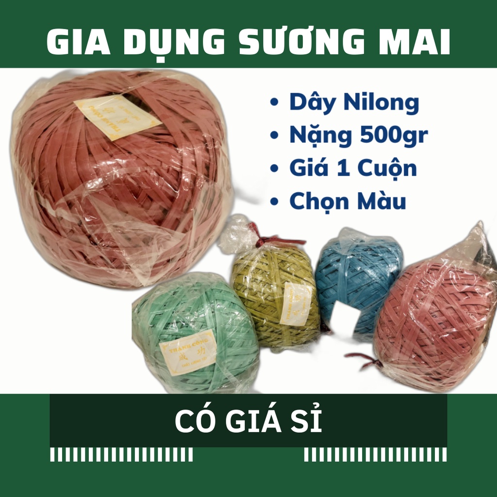 [Giá Sỉ] Cuộn Dây Nilon 500gr Buộc Hàng Chất Lượng