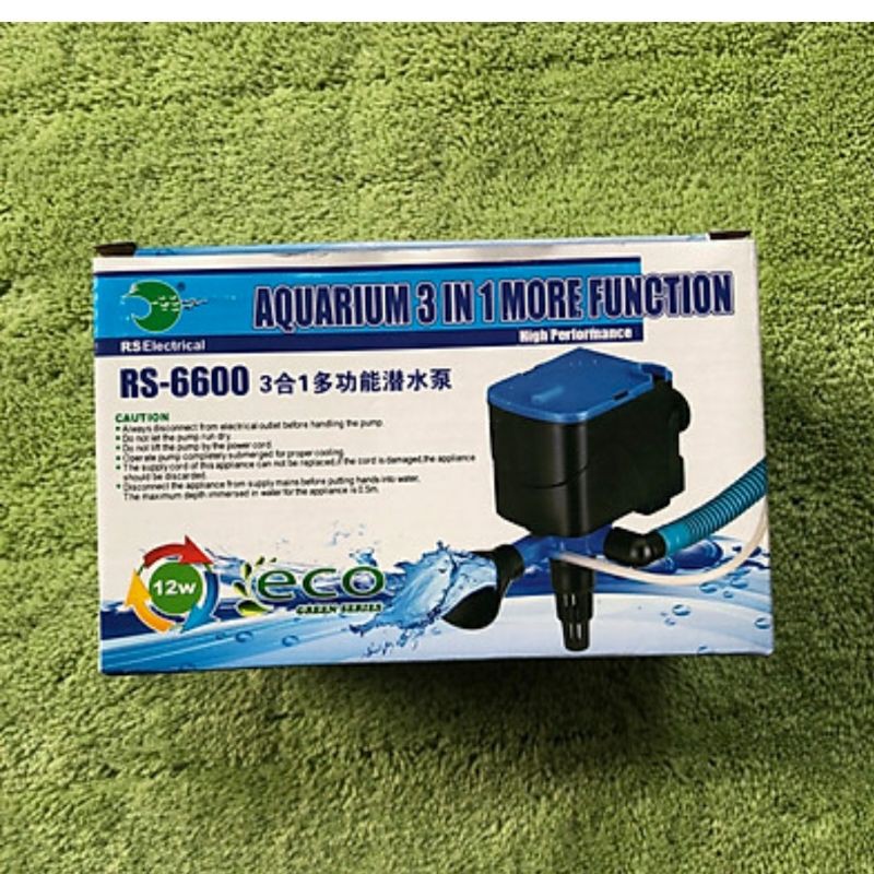 Đầu máy lọc RS-6600 3 chức năng: bơm + lọc + sục khí bể cá