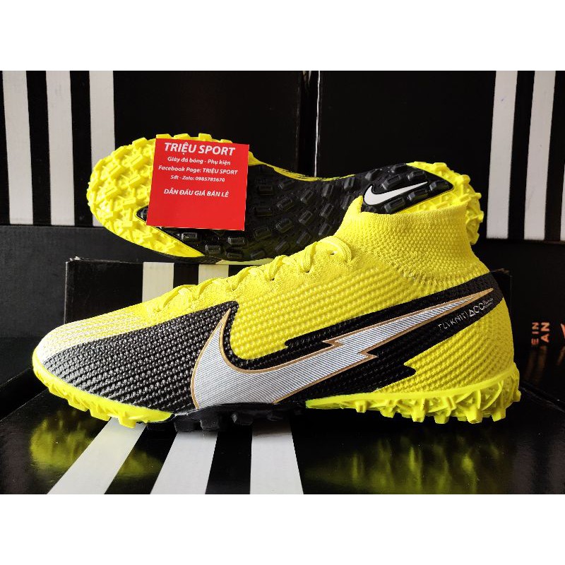 Giày Đá Bóng MERCURIAL SUPERFLY 7 ELITE TF ( Vàng Chanh )