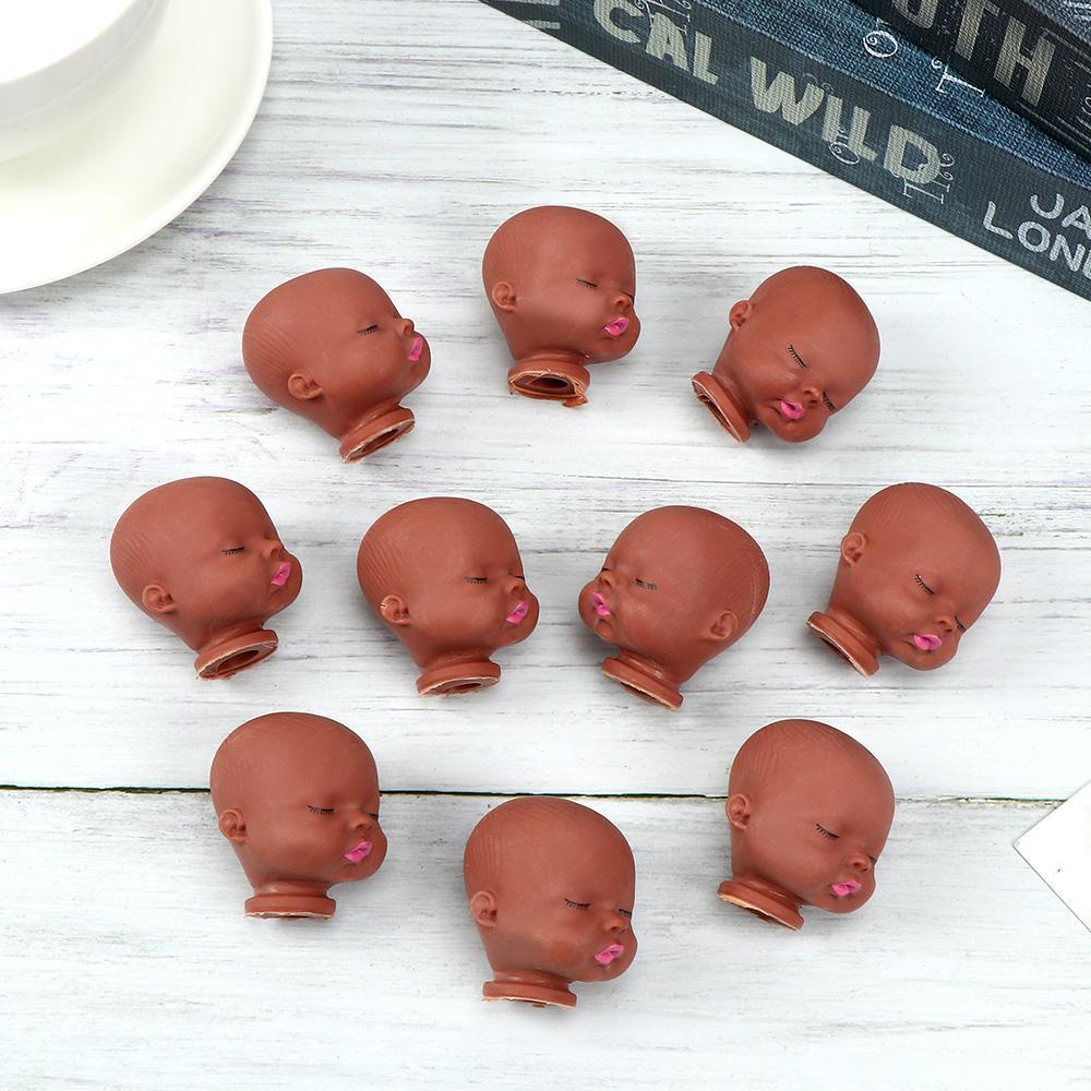 UPSTOPVN Set 10 Đầu Búp Bê Mini Hình Đôi Môi Đỏ Hồng