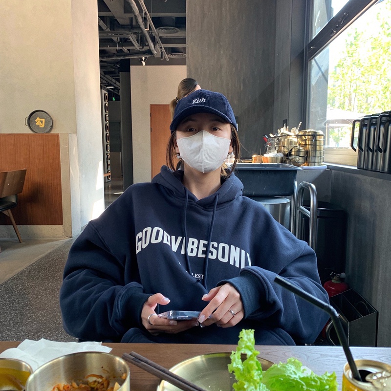 NRVP Áo Hoodie Dáng Rộng Thời Trang Hàn Quốc 2022 Dành Cho Nữ