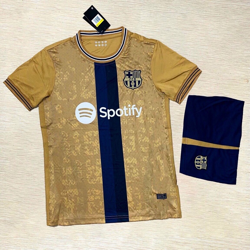 Áo Bóng Đá Đẹp  GIẢM 5K  Barcelona 2021 (Barca) Đen Cực Chất Vải Thái PP bởi Be Happy Sport