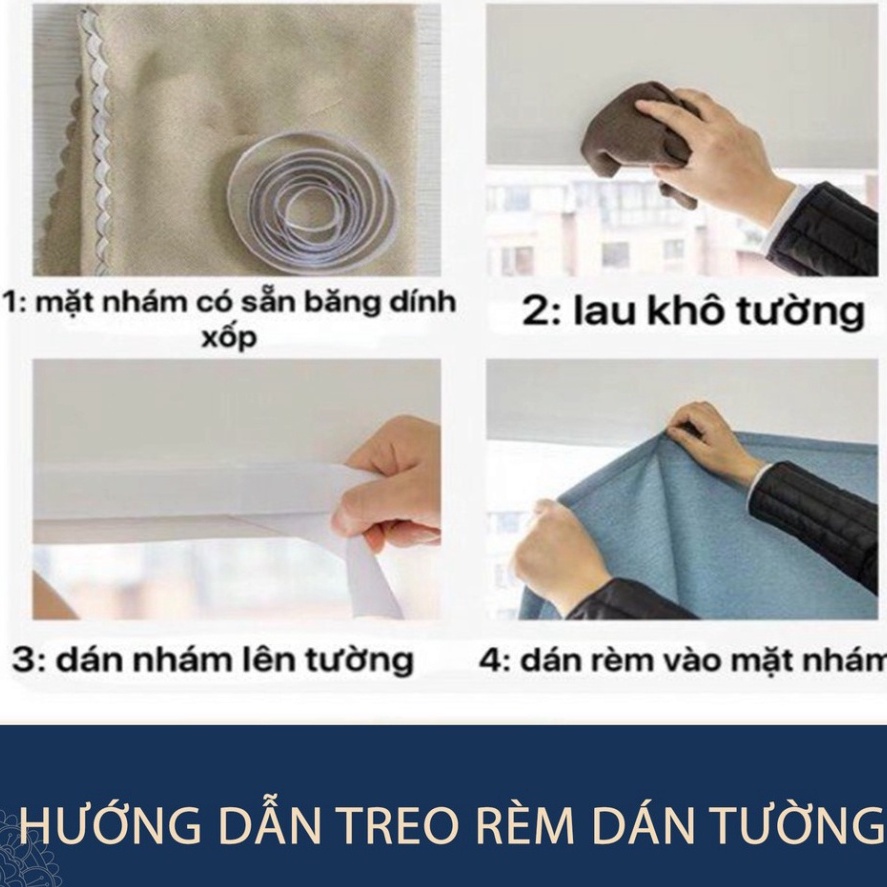 Rèm cửa sổ màu đen chống nắng cản sáng | kiểu dáng ore, rèm dán tường decor phòng ngủ &amp; phòng khách rẻ đẹp