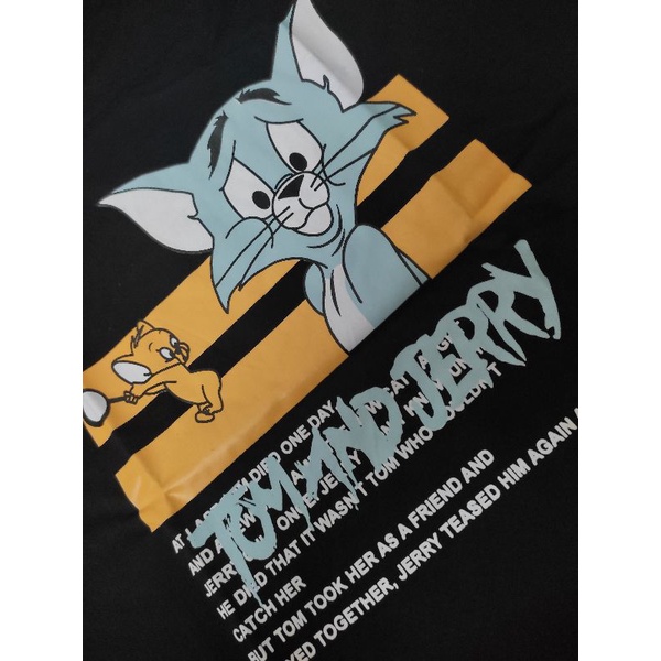 Áo thun Unisex Nam nữ Tay lỡ Phông Rộng in hình Tom & jerry Freesize  35-75kg - A3 | BigBuy360 - bigbuy360.vn