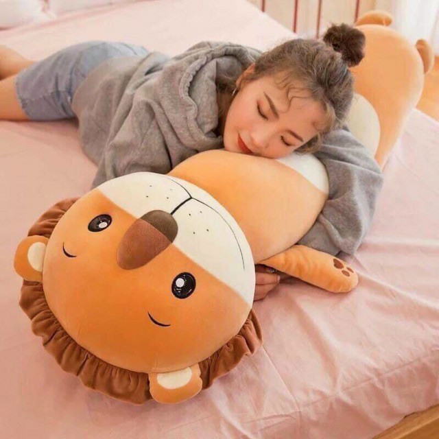Gối Ôm Thú Nhồi Bông Cho Bé Loại Siêu Mềm Hình Thỏ Con Size 75cm - 90cm - 1m1 Siêu Dễ Thương