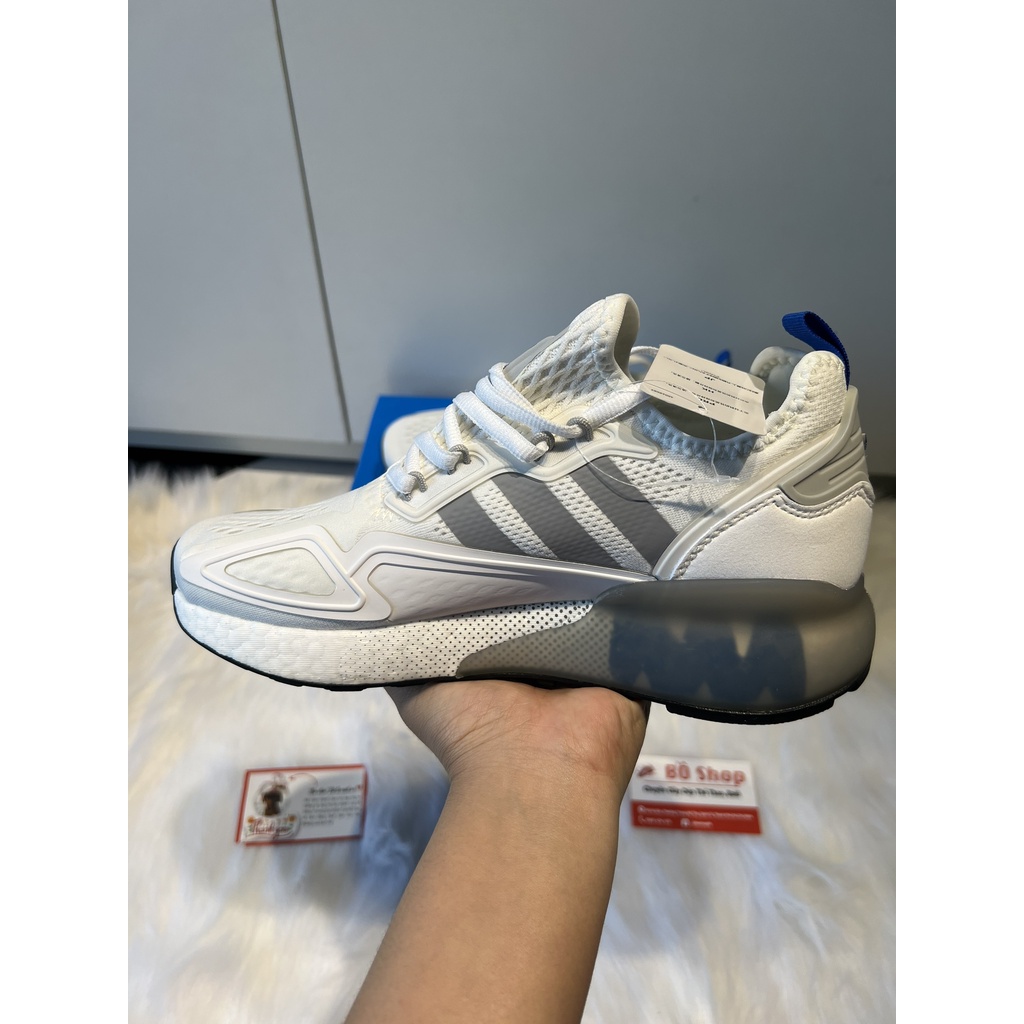 GIÀY THỂ THAO NAM NỮ ADIDAS ZX 2K BOOST WHITE CREAM BROWN NAVY