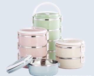 Cặp lồng cơm lúa mạch 4 tầng