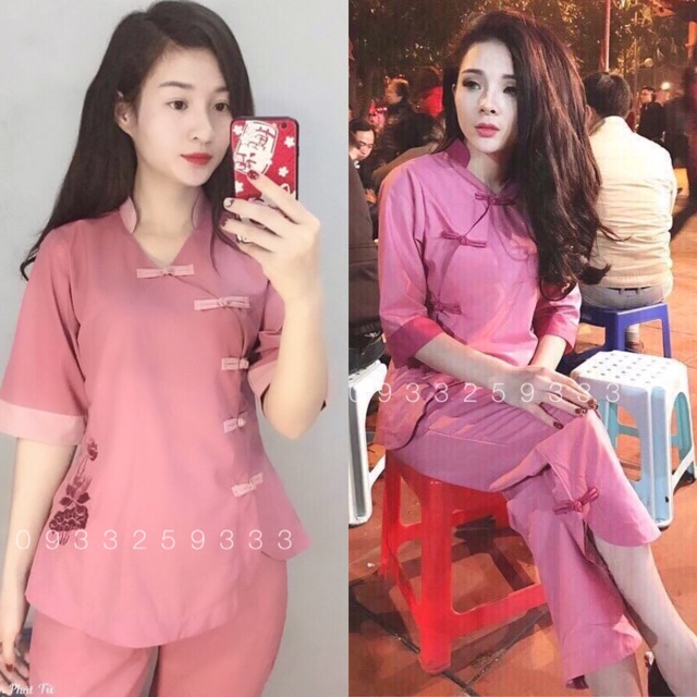 Đồ Lam Đi Chùa # Mẫu 5 Nút | BigBuy360 - bigbuy360.vn