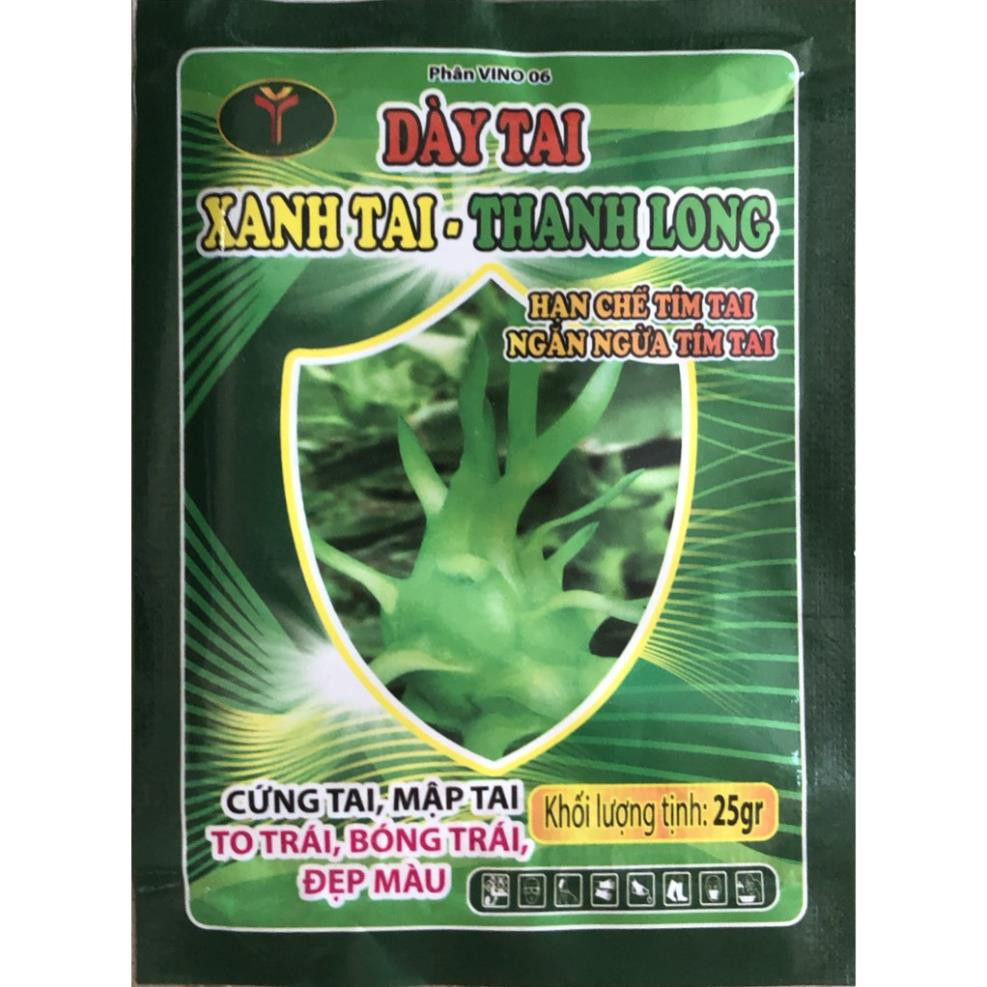 Kéo tai, xanh tai, dày tai Thanh long 25gr - PHÂN BÓN CHUYÊN THANH LONG