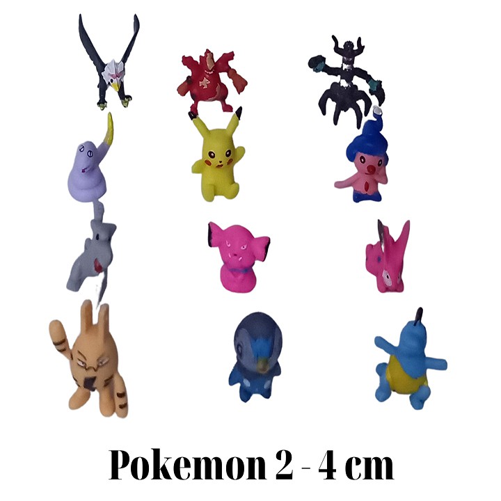 Đồ chơi thú Pokemon Mini 2 - 4cm - Mô Hình Pokemon Trang Trí Bàn Học Bàn Làm Việc - Trang Trí Tiểu Cảnh