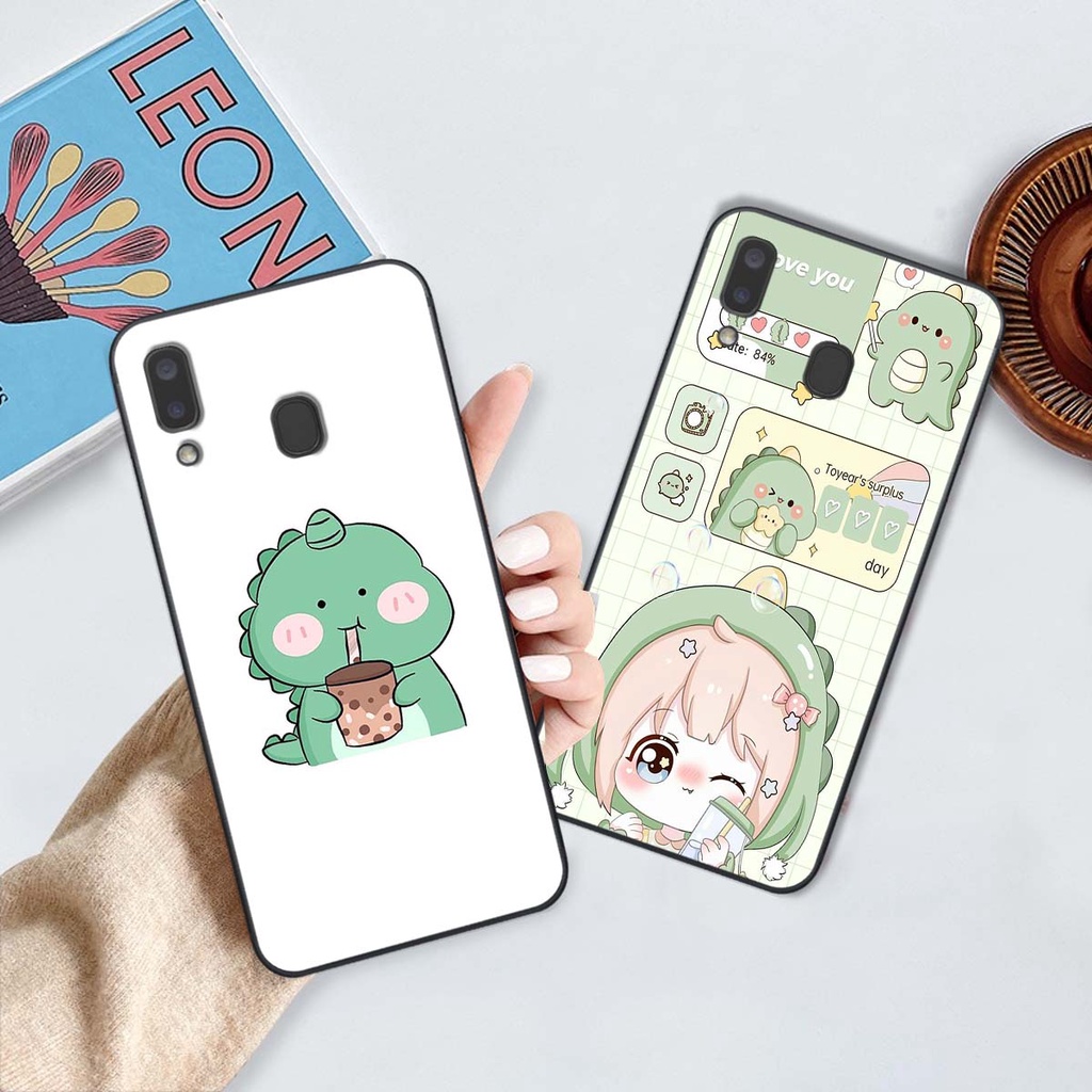 Ốp Samsung A20 / A30 in hình khủng long Dino siêu dễ thương