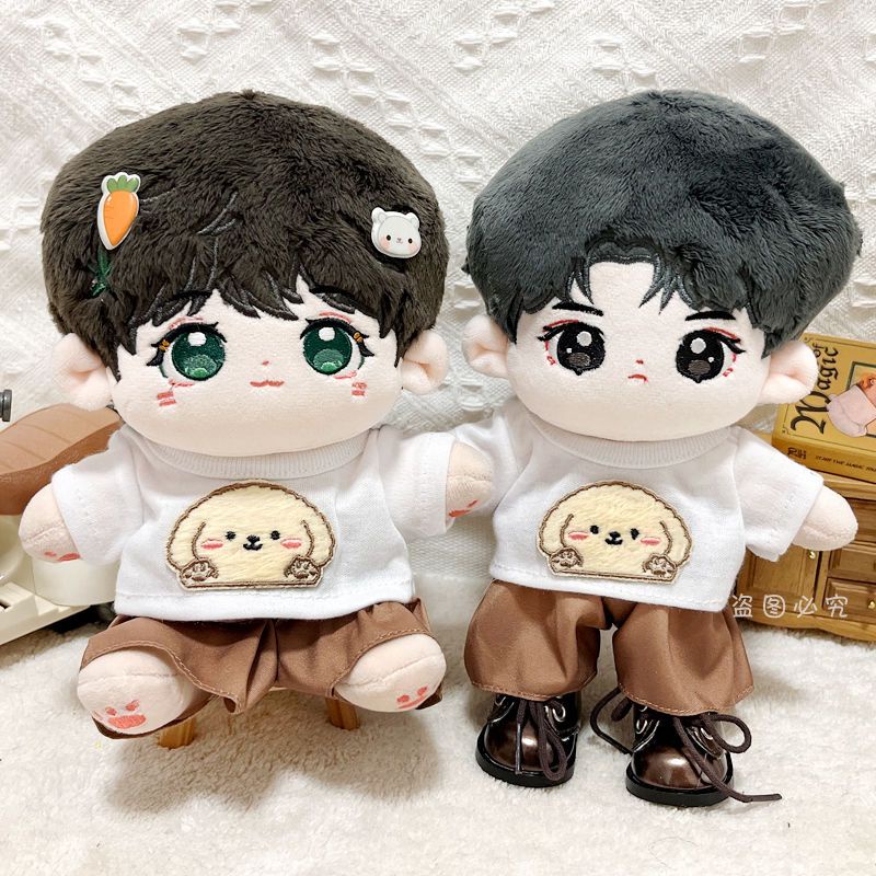 Spot 20cm baby clothes boyfriend style bear jacket three-piece set of 20cm cotton dolls change accessories