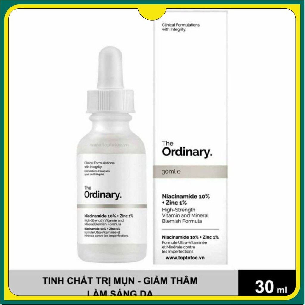 Tinh chất Niacinamide 10% + Zinc 1% - The Ordinary [ĐẠI HẠ GIÁ]