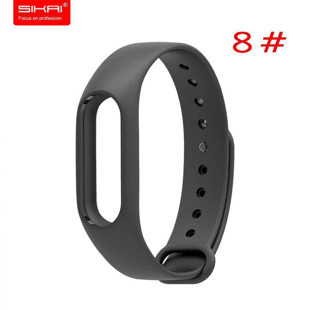 Dây Đeo Thay Thế Chất Liệu Silicon Thiết Kế Nhiều Lỗ Thời Trang Cho Xiaomi Mi Band2