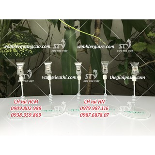wobbler để bàn đế mica, wobbler để bàn đế mica in logo