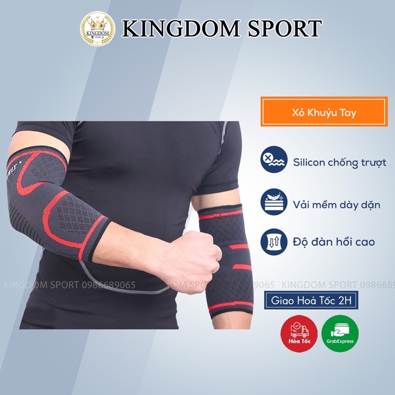 Xỏ khuỷu tay- Đai khuỷu tay Aolikes KINGDOM SPORT (1 Đôi)