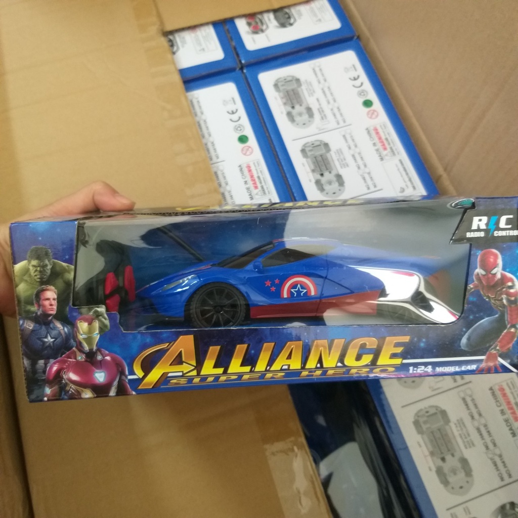 Xe oto khủng long dài 2m, xe Điều Khiển pin siêu anh hùng Avengers, xe ô tô điều khiển từ xa