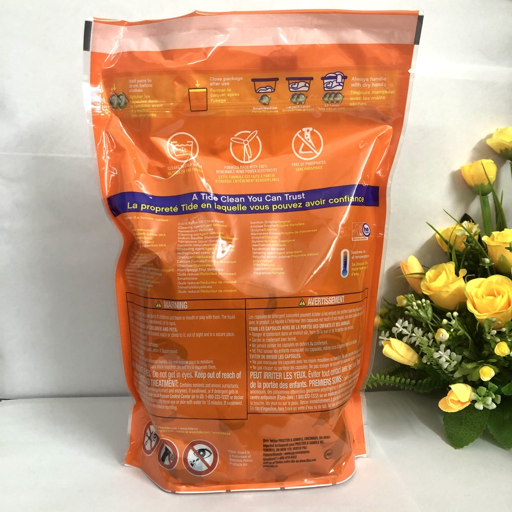 ❤️ [Quận 3] Thùng 168 Viên giặt Tide 3in1 Mỹ - Giặt + Tẩy + Bảo vệ Màu + Mềm Vải Thơm Mát + HỎA TỐC