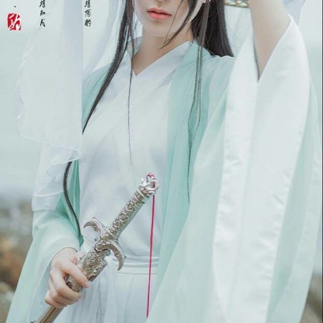 Cổ Trang Thanh Y Nữ Hiệp Magic Cosplay Castle M012HK