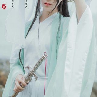 Cổ Trang Thanh Y Nữ Hiệp Magic Cosplay Castle M012HK