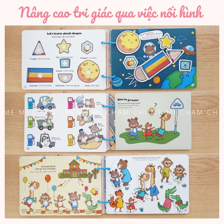 Học Liệu Bóc Dán Beezi Lalala Baby Đồ Chơi Giáo Dục Cho Bé 2-6 Tuổi