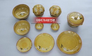 Bát cơm men hoàng thổ
