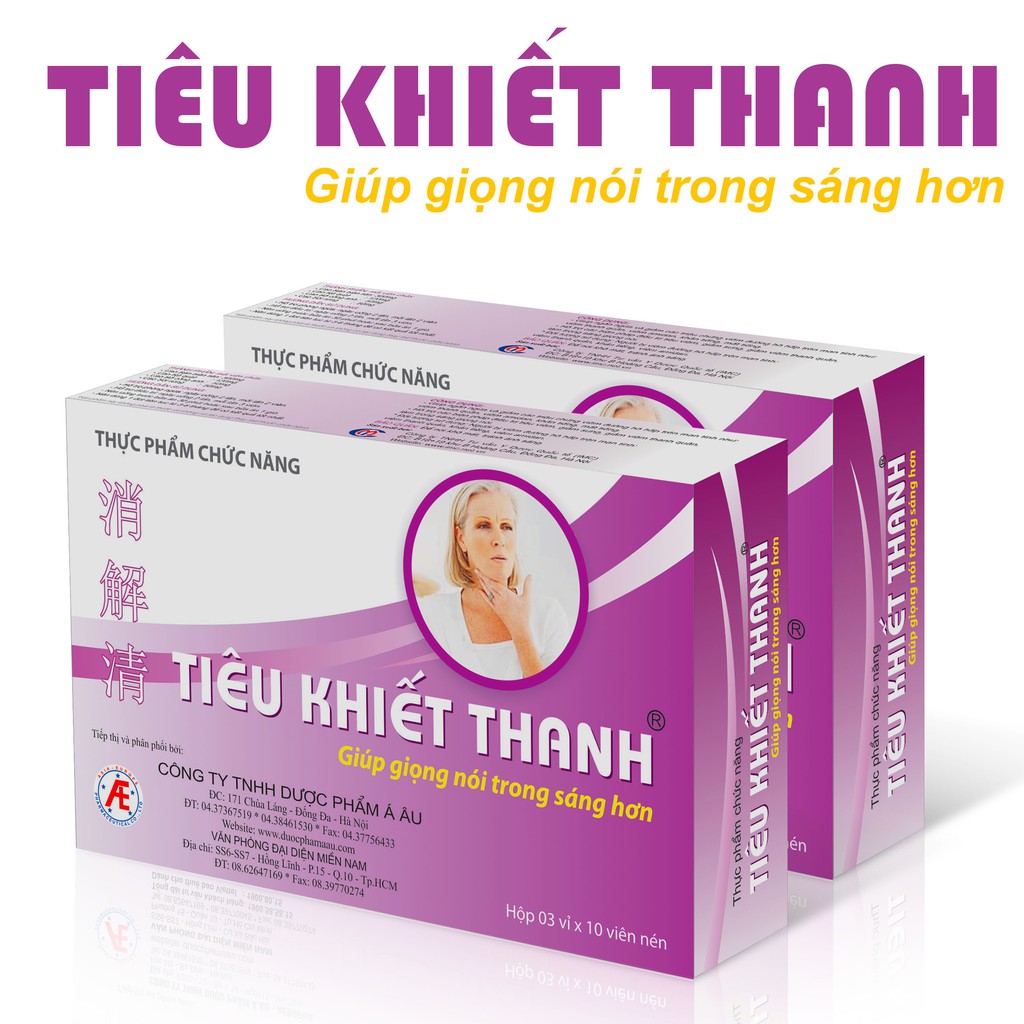 TIÊU KHIẾT THANH - PHÒNG NGỪA VIÊM THANH QUẢN - KHẢN TIẾNG - MẤT GIỌNG - SẢN PHẨM MUA 6 TẶNG 10