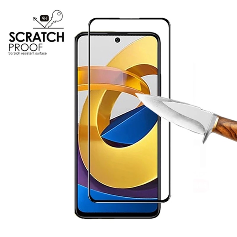 Kính cường lực 2 trong 1 bảo vệ ống kính máy ảnh cho Xiaomi Poco M4 Pro M3Pro Xiomi Poco M4 M3 X3 Pro