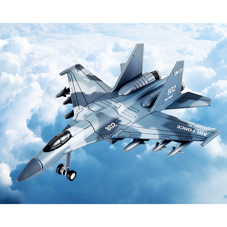 Mô Hình Máy Bay Chiến Đấu Su-35 F16 Bằng Hợp Kim