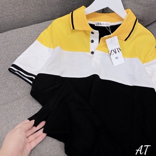ÁO POLO NAM PHỐI VÀNG