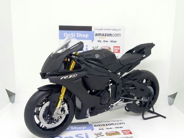 YAMAHA R1M ĐEN NHÁM 1/12 TAMIYA MÔ HÌNH XE MOTO ĐỘ