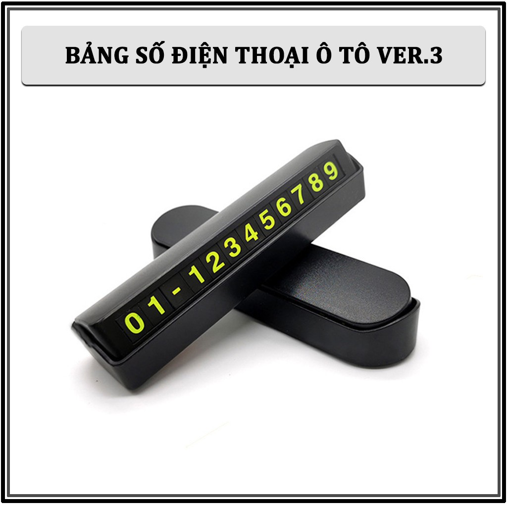 Bảng Số Điện Thoại Ô Tô Ver.3 – Thiết Kế Nhỏ Gọn Sang Trọng